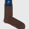 Chaussures & Accessoires Ollygan | Chaussettes Unies Coton Melange Leo