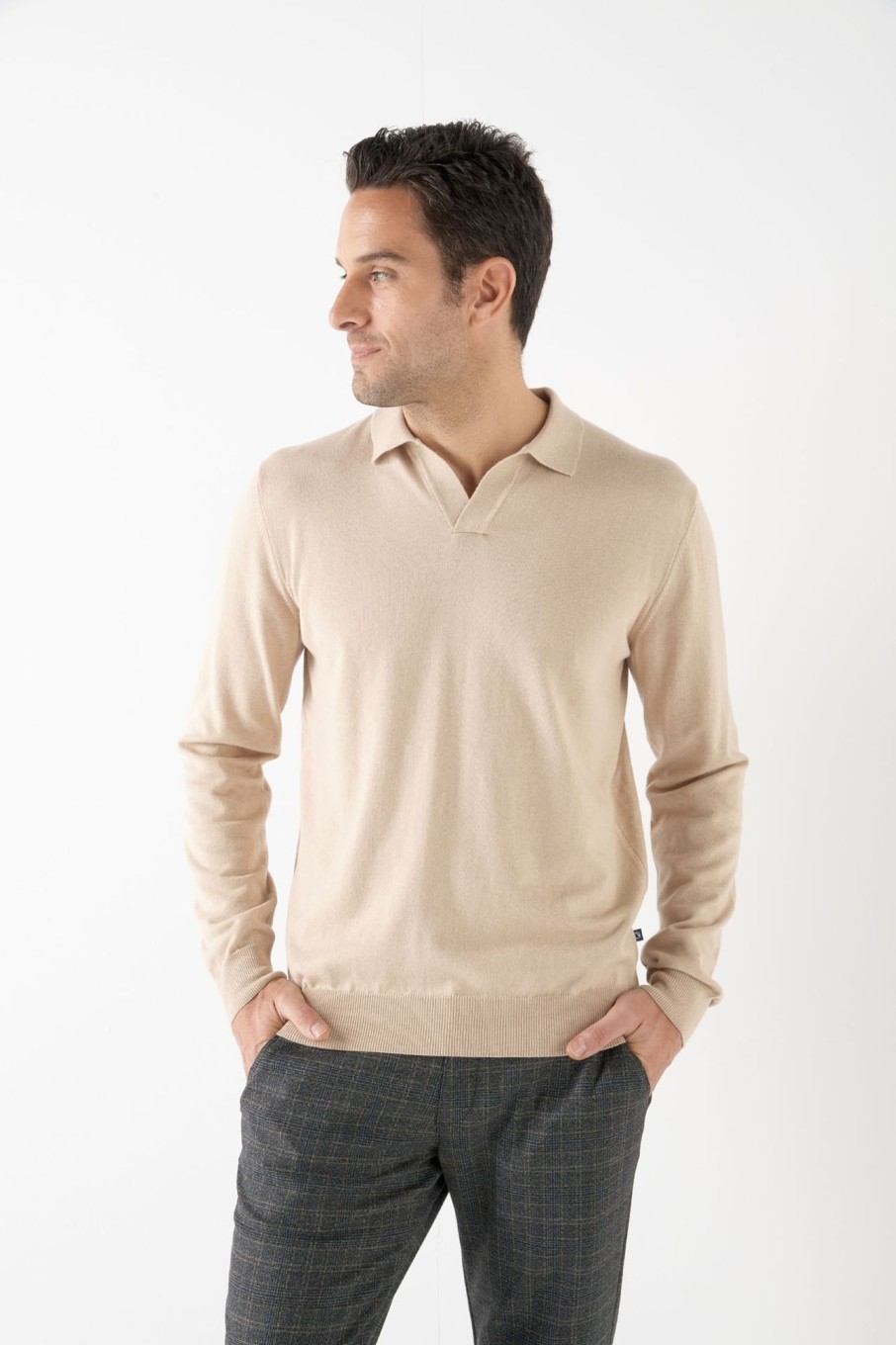 Pret-A-Porter Ollygan | Pull Ouverture De Col Facon Polo Mayence