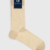 Chaussures & Accessoires Ollygan | Paire De Chaussettes Unies Beige