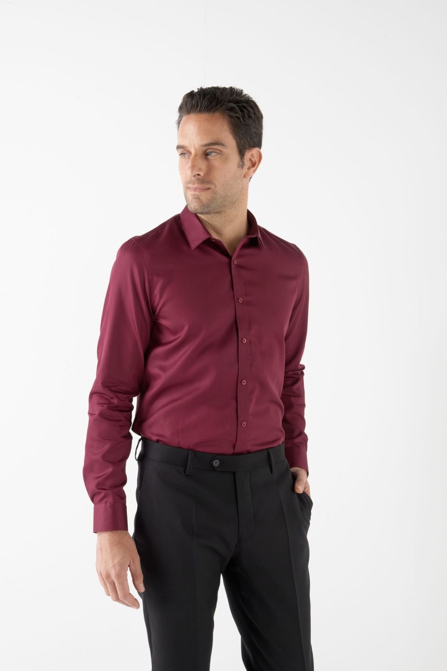 Pret-A-Porter Ollygan | Chemise Slim Effet Satine Brad