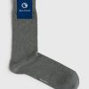 Chaussures & Accessoires Ollygan | Chaussettes Unies Coton Melange Leo